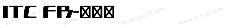 ITC FR字体转换